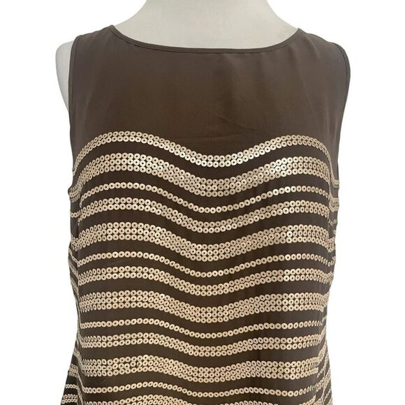 Soft Surroundings Size Small Tunic Sleeveless Top Blouse Sequin - Picture 2 of 6